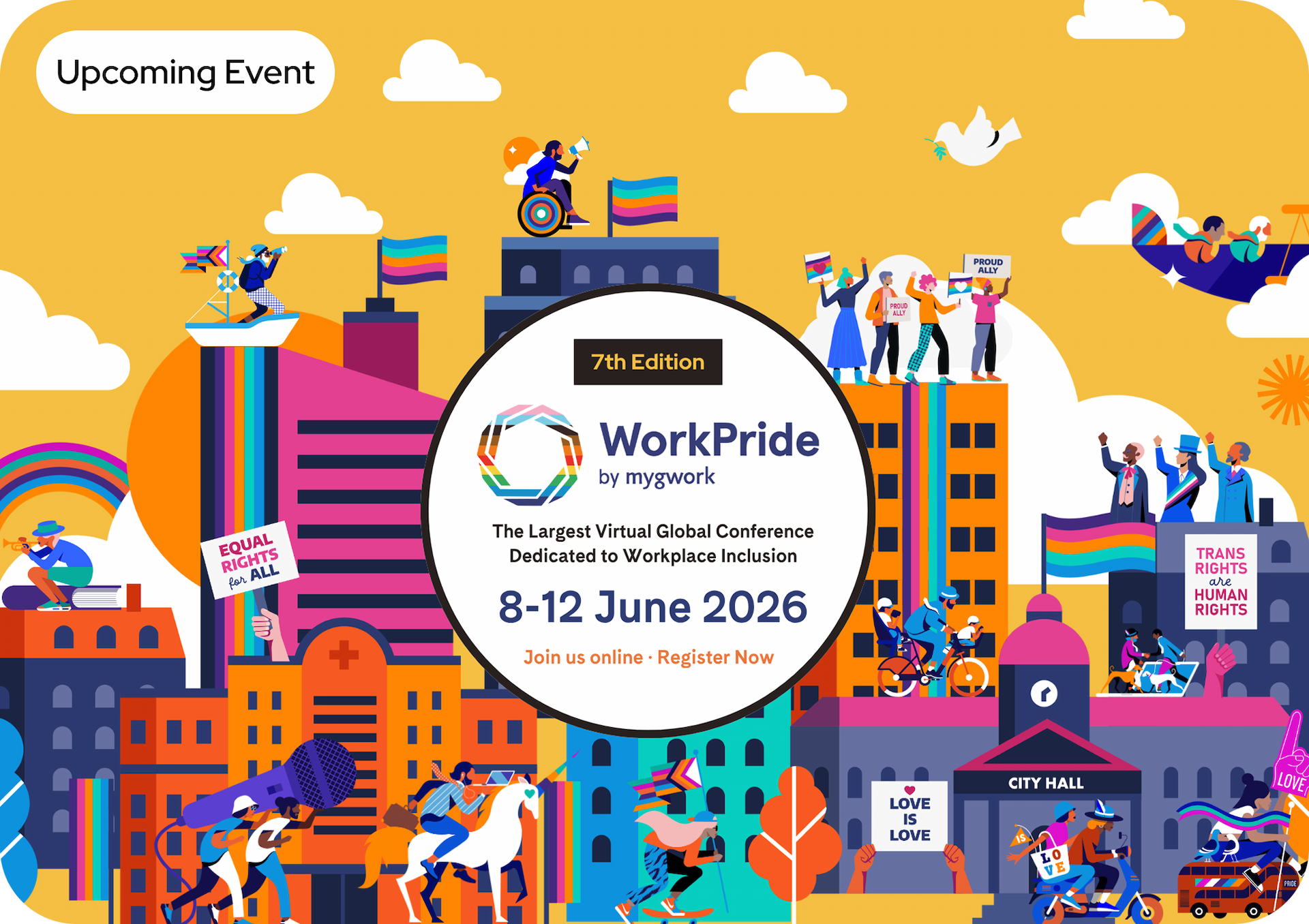 WorkPride by myGwork — largest virtual global conference for workplace inclusion, 8–12 June 2026
